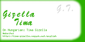 gizella tima business card